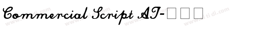 Commercial Script AT字体转换